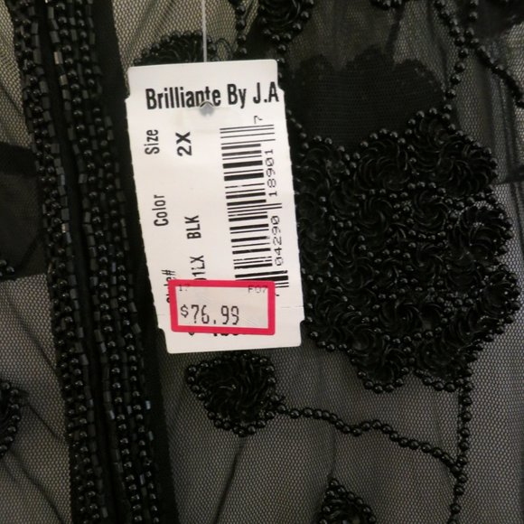 Formal Black Beaded Gown - Picture 7 of 7